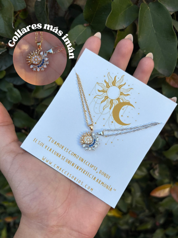 Collares Sol y Luna - con imán y strass - Image 2